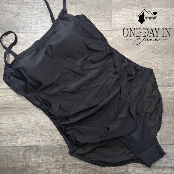 Eomenie Tummy Control One Piece Swimsuit Size XL - Picture 3 of 7